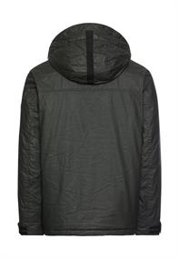 Multipocket Jacke aus gewachster Baumwolle dark olive green