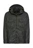 Multipocket Jacke aus gewachster Baumwolle dark olive green