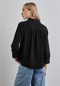 Musselin-Bluse black
