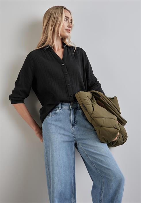 musselin-bluse-black