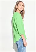 Musselin Bluse matcha lime