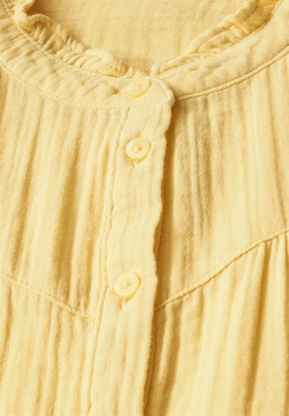 Musselin-Bluse mit Rüschen blend yellow