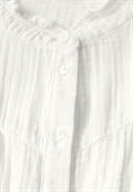 Musselin-Bluse mit Rüschen off white