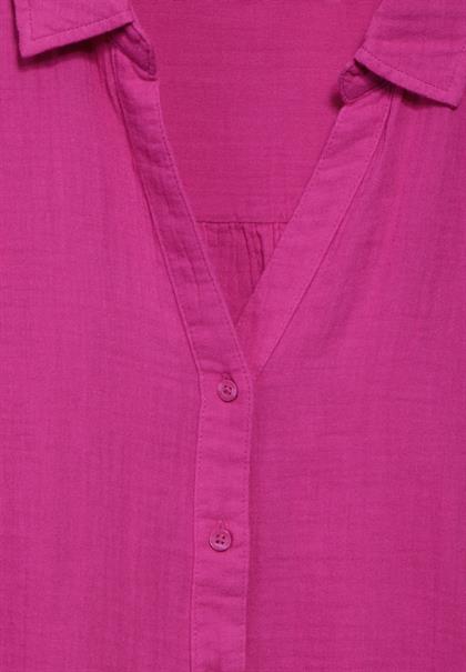 Musselin-Bluse royal fuchsia
