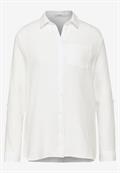 Musselin Hemdbluse vanilla white