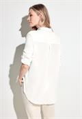 Musselin Hemdbluse vanilla white