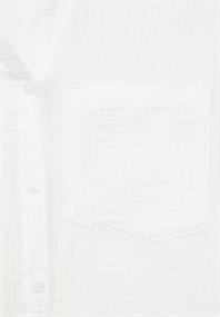 Musselin Hemdbluse vanilla white