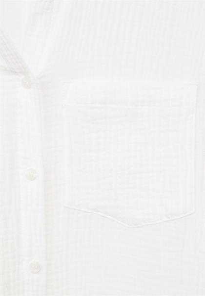 Musselin Hemdbluse vanilla white