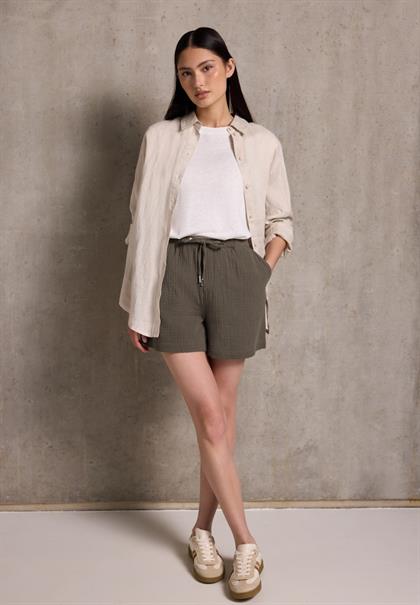 Musselin Shorts acron brown