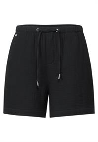 Musselin Shorts black