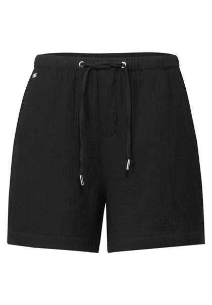 Musselin Shorts black