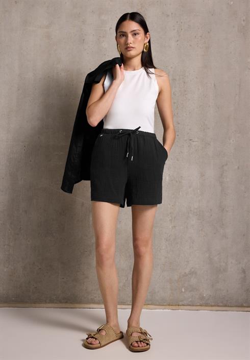 musselin-shorts-black