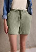 Musselin Shorts pale mud green