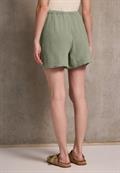 Musselin Shorts pale mud green