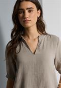 Musselin Tunika sandshell beige