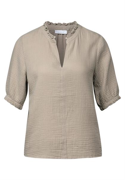 Musselin Tunika sandshell beige
