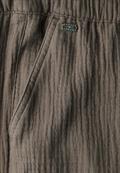 Musselin Wide Leg Hose acron brown