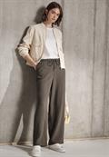 Musselin Wide Leg Hose acron brown