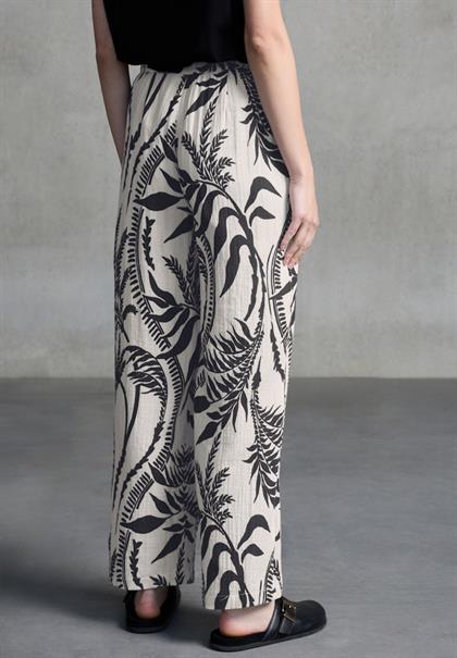 Musselin Wide Leg Hose light sunstone beige