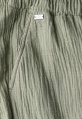 Musselin Wide Leg Hose pale mud green