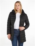 MW PADDED GLOBAL STRIPE COAT black