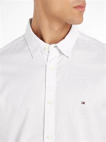 NATURAL SOFT MINI PRINT SF SHIRT optic white - carbon navy