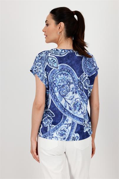 navy blue gemustert