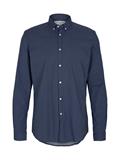 navy dot cross print