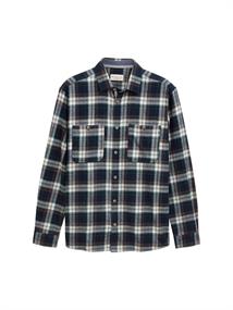 navy multicolor check