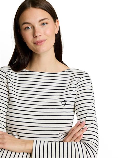 navy offwhite stripe