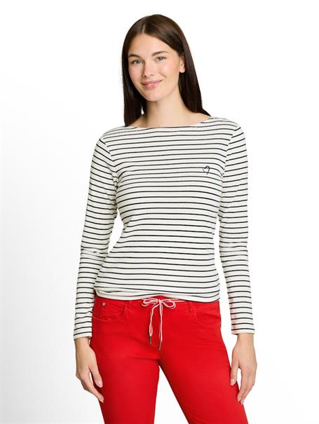navy offwhite stripe