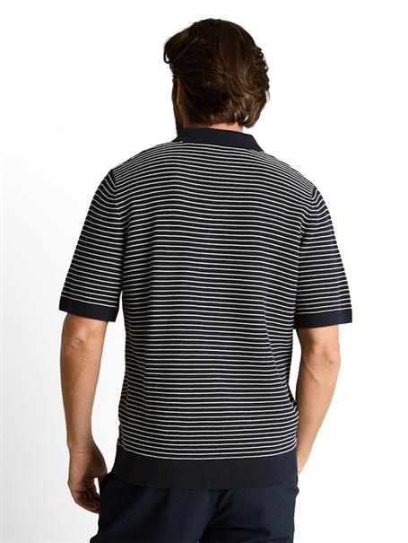 navy offwhite stripe