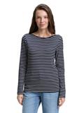 navy offwhite tee stripe