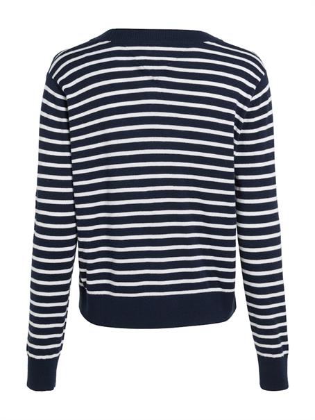 navy - white stripe