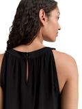 Neckholder Blusentop deep black