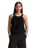 Neckholder Blusentop deep black