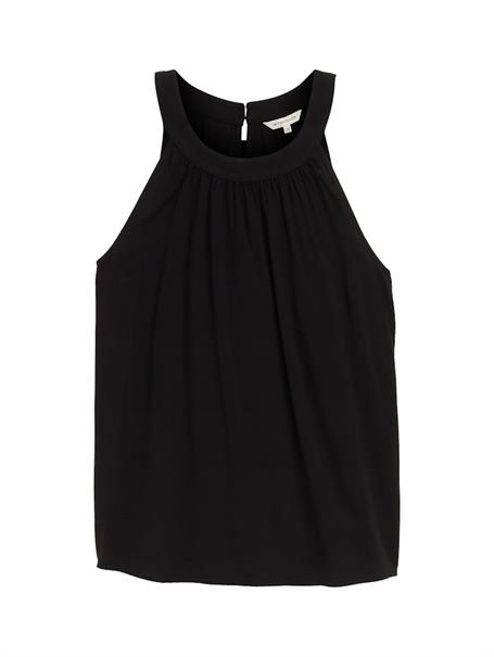 Neckholder Blusentop deep black