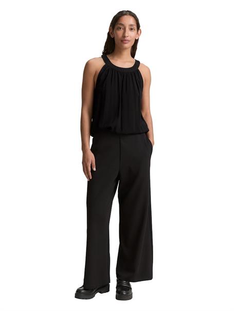 Neckholder Blusentop deep black
