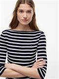 NEW CODY SLIM BOAT-NK 3/4SLV nos breton desert sky- ecru