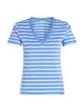 NEW SLIM CODY V-NECK SS breton stp- blue spell- ecru