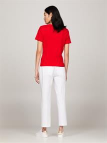 NEW SLIM CODY V-NECK SS fierce red