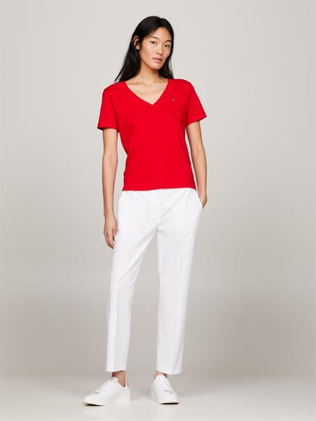 NEW SLIM CODY V-NECK SS fierce red