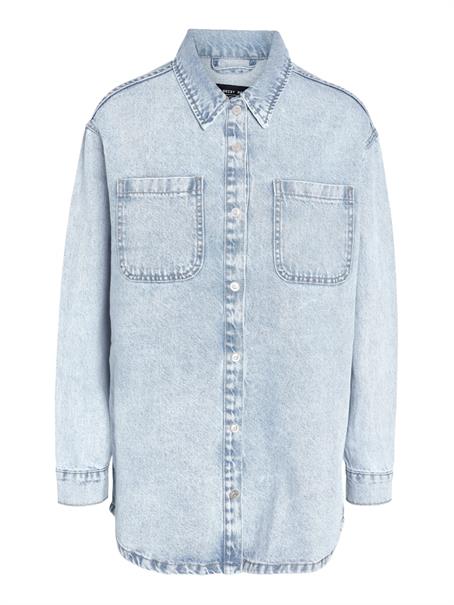 NMALVA L/S DENIM SHACKET AZ352LB NOOS light blue denim