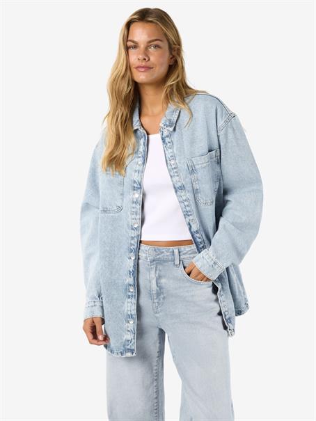NMALVA L/S DENIM SHACKET AZ352LB NOOS light blue denim