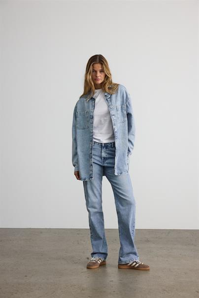 NMALVA L/S DENIM SHACKET AZ352LB NOOS light blue denim