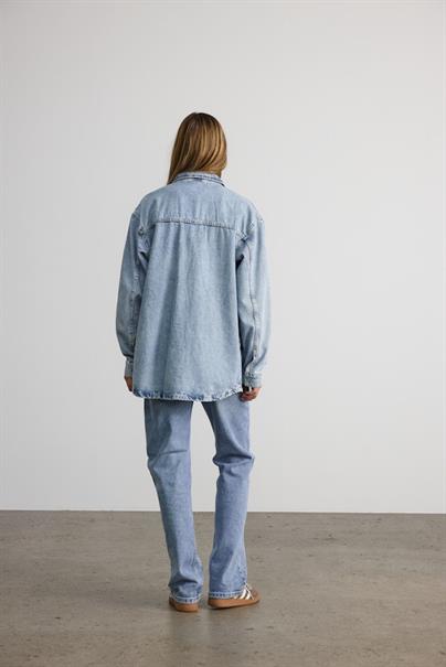 NMALVA L/S DENIM SHACKET AZ352LB NOOS light blue denim