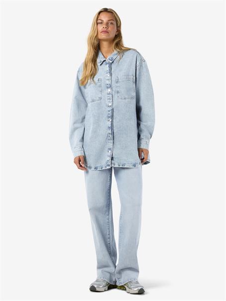 NMALVA L/S DENIM SHACKET AZ352LB NOOS light blue denim