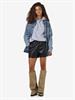 NMANDY PU HW SHORTS WVN NOOS black