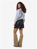 NMANDY PU HW SHORTS WVN NOOS black