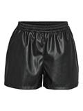 NMANDY PU HW SHORTS WVN NOOS black